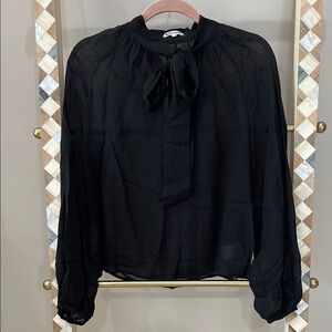 Reformation Black Blouse Size XS